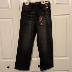✨NWT✨ black super high rise straight jeans